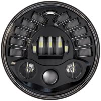 Framlampa 7" Adaptive För Indian Klar/Svart CUSTOM DYNAMICS