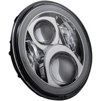 Framlampa 7" Halo Krom CUSTOM DYNAMICS