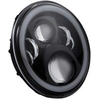 Framlampa 7" Halo Svart CUSTOM DYNAMICS