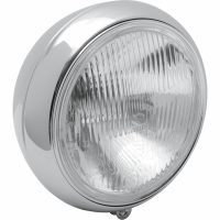 Framlampa 7" Klar/Krom DRAG SPECIALTIES