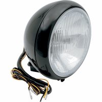 Framlampa 7" Klar/Svart DRAG SPECIALTIES
