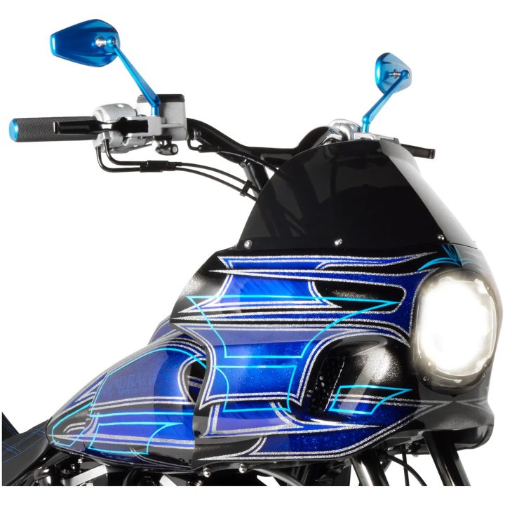 Framlampa 7" Led Halo Krom CUSTOM DYNAMICS Strålkastare – bild 4