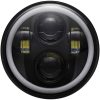 Framlampa 7" Led Halo Krom CUSTOM DYNAMICS Strålkastare – miniatyr 1