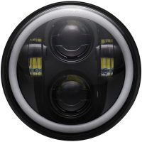Framlampa 7" Led Halo Krom CUSTOM DYNAMICS