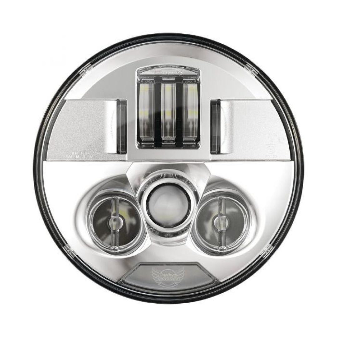 Framlampa 7" Probeam® Led Krom CUSTOM DYNAMICS Strålkastarsats