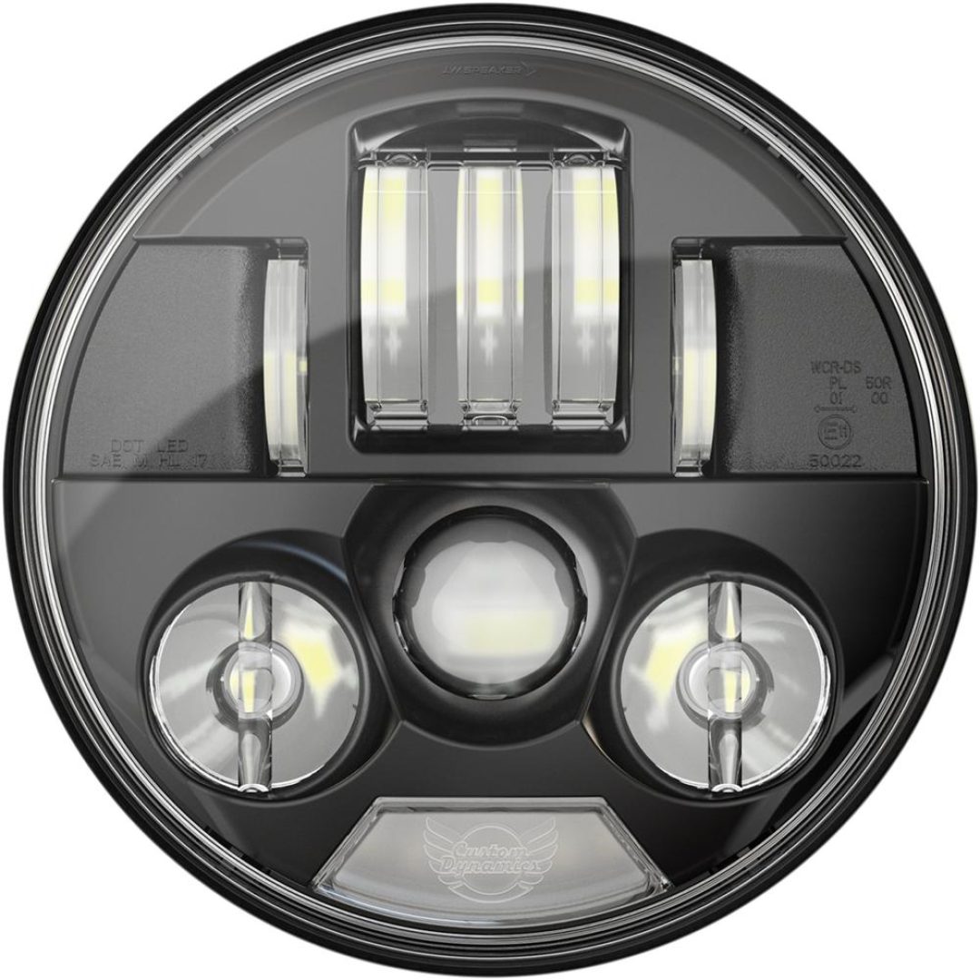 Framlampa 7" Probeam® Led Svart CUSTOM DYNAMICS Konverteringskit