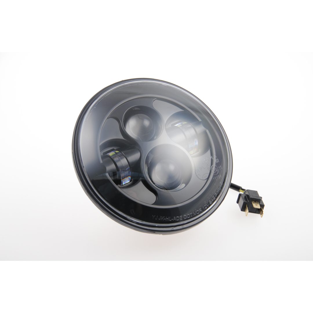 Framlampa 7" Svart/Klar CULT WERK Strålkastare