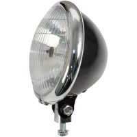 Framlampa Bates-stil 5-3/4" Svart/Klar/Krom EMGO