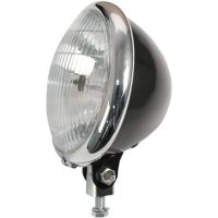 Framlampa Bates-style 5-3/4" Klar/Svart/Krom EMGO