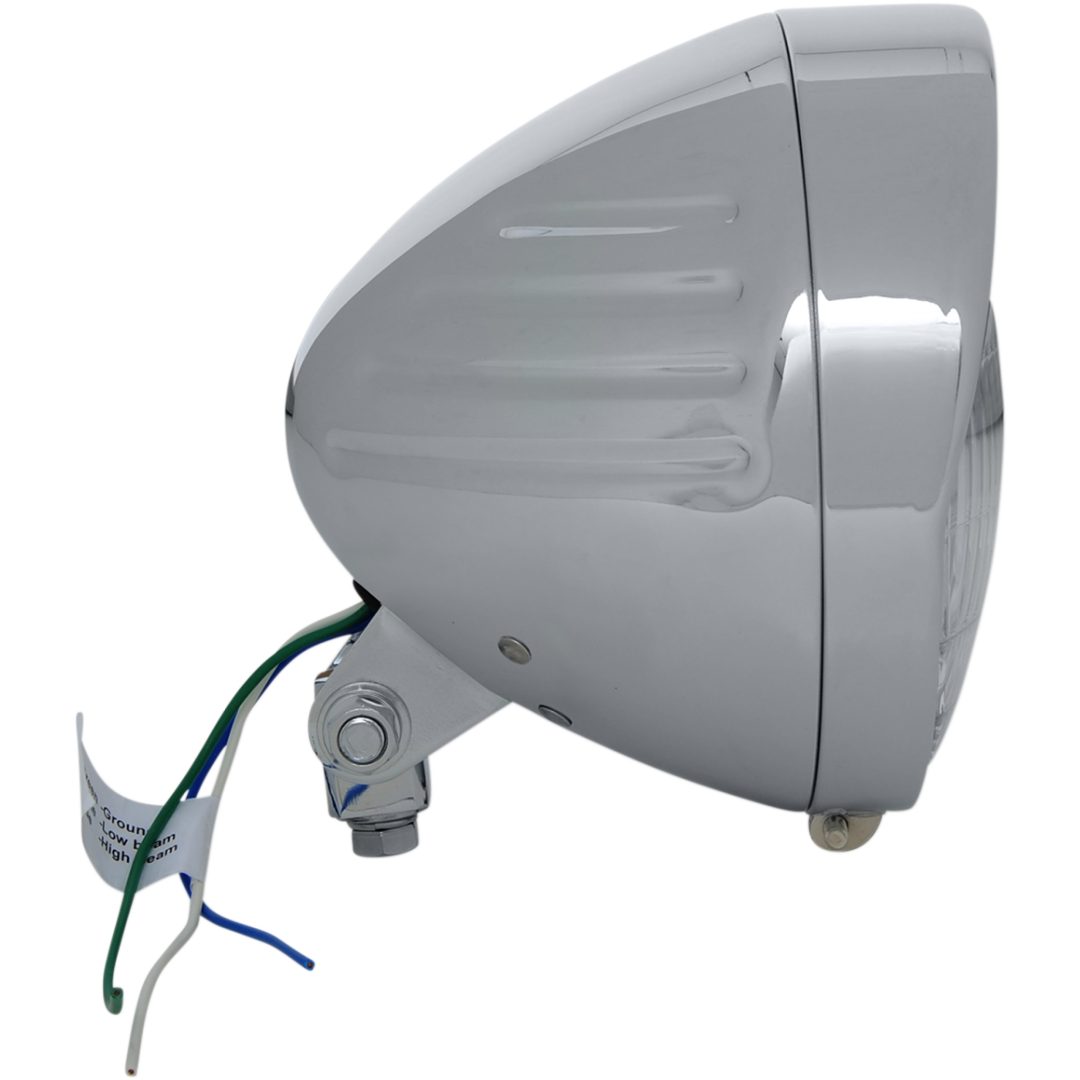 Framlampa Chrome Custom Springer-style Klar/Krom DRAG SPECIALTIES 6 3/4" – bild 2