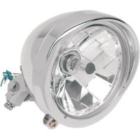 Framlampa Diamond-style Bottom-mount 14,5 Cm (5-3/4") Klar/Krom DRAG SPECIALTIES