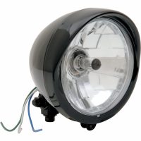 Framlampa Diamond-style Bottom-mount 5-3/4" Klar/Svart DRAG SPECIALTIES