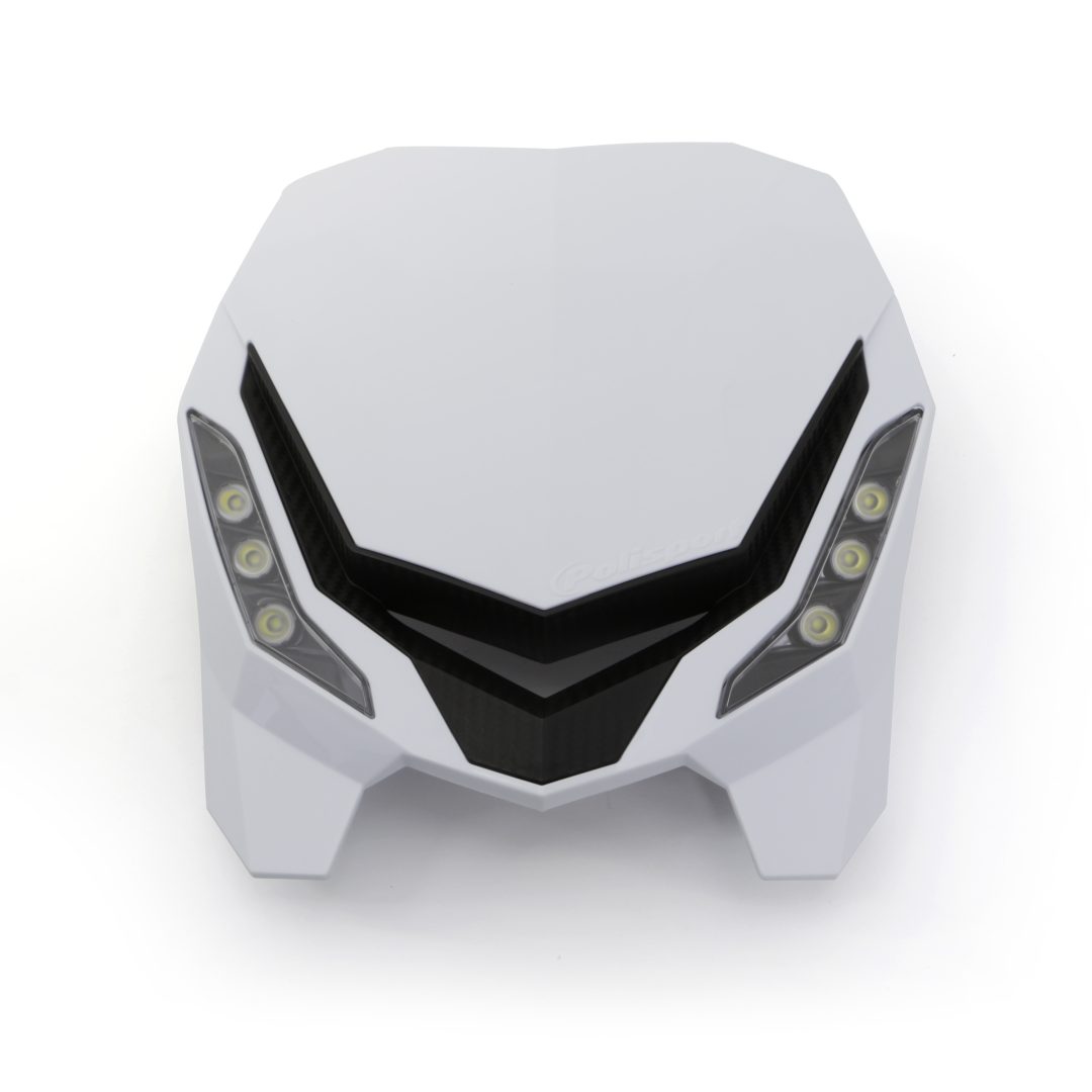 Framlampa E-blaze Klar/Svart POLISPORT