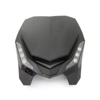 Framlampa E-blaze Klar/Svart POLISPORT