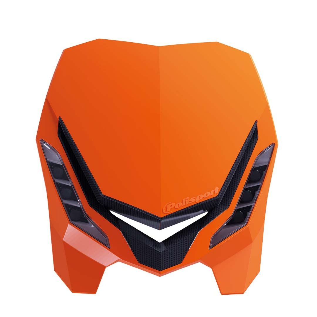 Framlampa E-blaze Klar/Svart/Orange POLISPORT Strålkastare