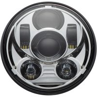 Framlampa Led 5.75" Klar/Krom CUSTOM DYNAMICS