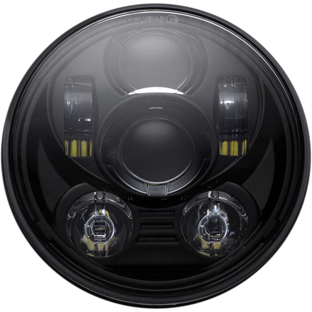 Framlampa Led 5.75" Klar/Svart CUSTOM DYNAMICS Strålkastare