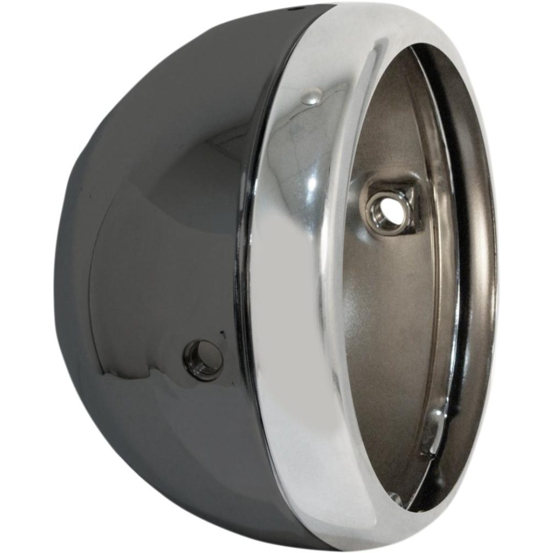 Framlampa Lucas Style 5-3/4 Sidomonterad Svart/Krom EMGO Hus