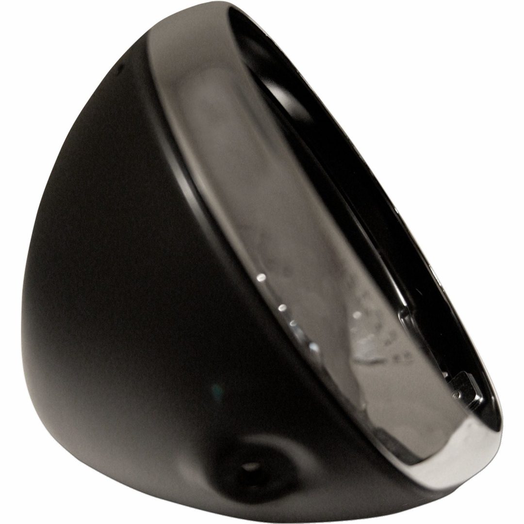 Framlampa Lucas Style 7" Sidomonterad Svart/Krom/Flat EMGO H/LAMP LUCAS 7 SHELL BLK