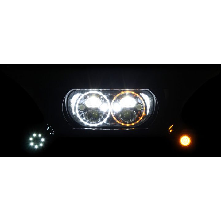 Framlampa Trubeam® Led Klar/Svart/Krom CUSTOM DYNAMICS Strålkastare – bild 4