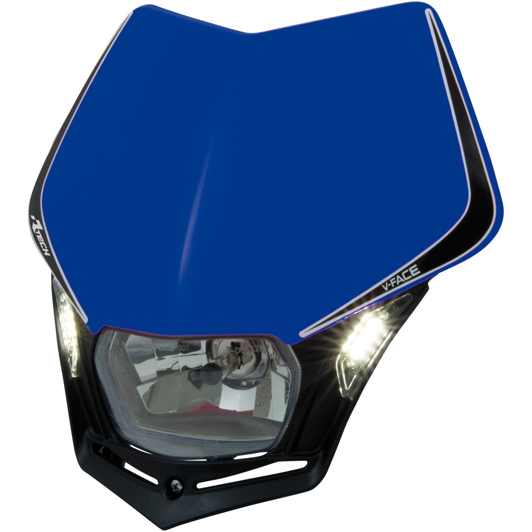 Framlampa V-Face LED Blå Rtech