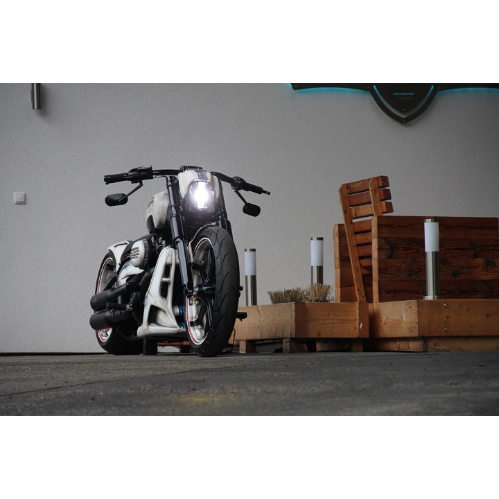 Framlampa V-rod Style CULT WERK Strålkastarmassk – bild 3