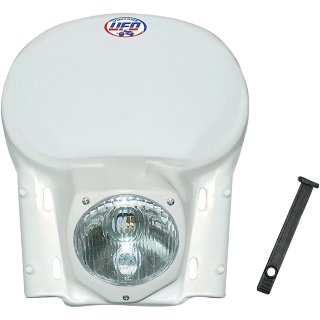 Framlampa Vintage 1978-1988 UFO Vit – bild 2