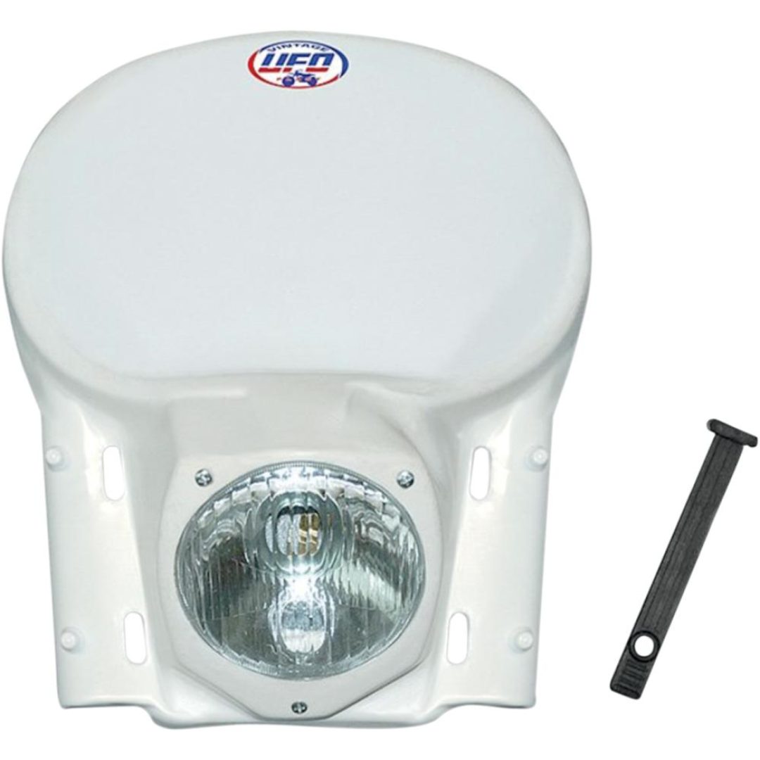 Framlampa Vintage 1978-1988 UFO Vit