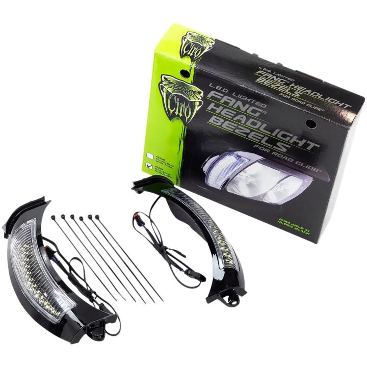 Framlampa/Blinkers Fang® Svart/Klar CIRO Infattning – bild 5