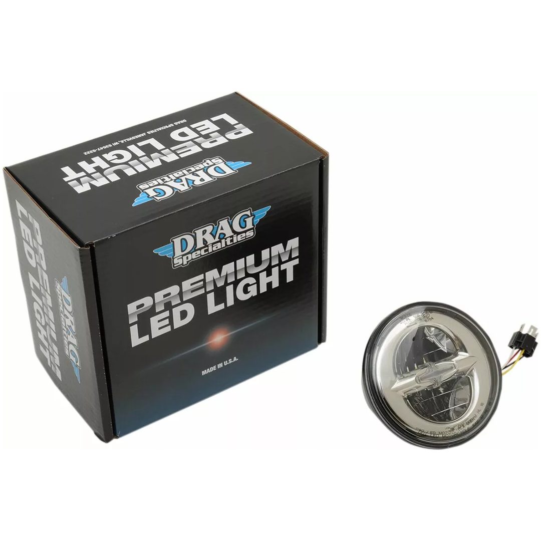 Framljus Reflector Style 14,5 cm DRAG SPECIALTIES Chrome – bild 2