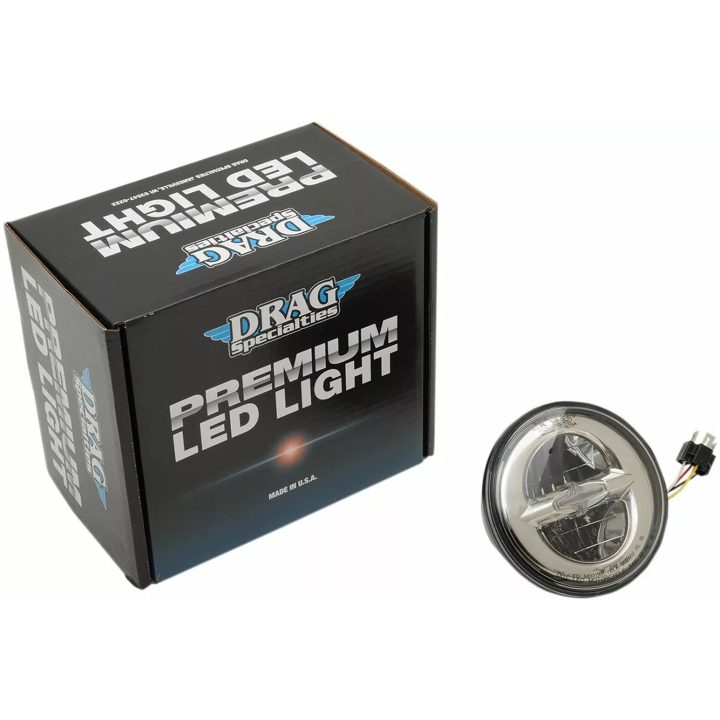 Framljus Reflector Style 14,5 cm DRAG SPECIALTIES Chrome – bild 2