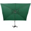 Frihängande parasoll med ventilation grön 400x300 cm vidaXL 300 x 400 cm – miniatyr 3