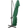 Frihängande parasoll med ventilation grön 400x300 cm vidaXL 300 x 400 cm – miniatyr 5