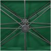 Frihängande parasoll med ventilation grön 400x300 cm vidaXL 300 x 400 cm – miniatyr 7