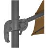 Frihängande trädgårdsparasoll aluminiumstång taupe vidaXL 300 x 300 cm – miniatyr 7