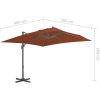 Frihängande trädgårdsparasoll aluminiumstång vidaXL 400 x 300 cm – miniatyr 8