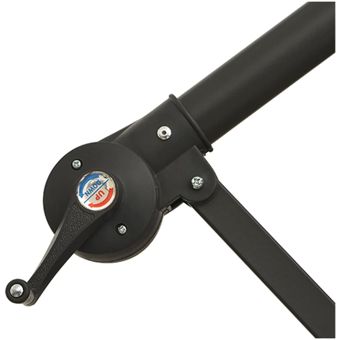 Frihängande trädgårdsparasoll med LEDs azurblå vidaXL 350 cm – bild 10