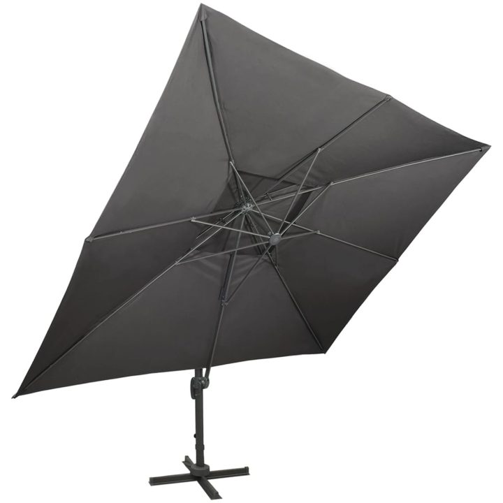 Frihängande trädgårdsparasoll med ventilation 400x300 cm vidaXL 300 x 400 cm – bild 2