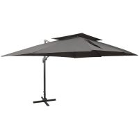 Frihängande trädgårdsparasoll med ventilation 400x300 cm vidaXL