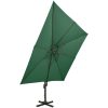 Frihängande trädgårdsparasoll med ventilation grön vidaXL 300 x 300 cm – miniatyr 2