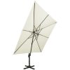 Frihängande trädgårdsparasoll med ventilation sand vidaXL 300 x 300 cm – miniatyr 2