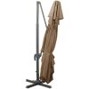 Frihängande trädgårdsparasoll med ventilation taupe 400x300 cm vidaXL 300 x 400 cm – miniatyr 4