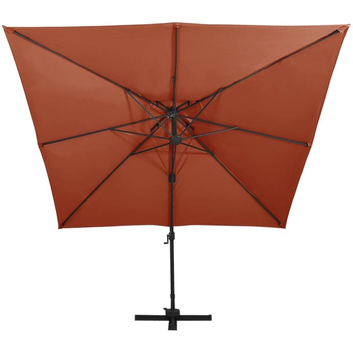 Frihängande trädgårdsparasoll med ventilation vidaXL 300 x 300 cm – bild 2