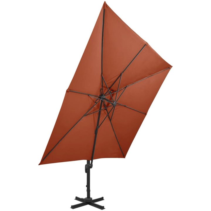Frihängande trädgårdsparasoll med ventilation vidaXL 300 x 300 cm – bild 3