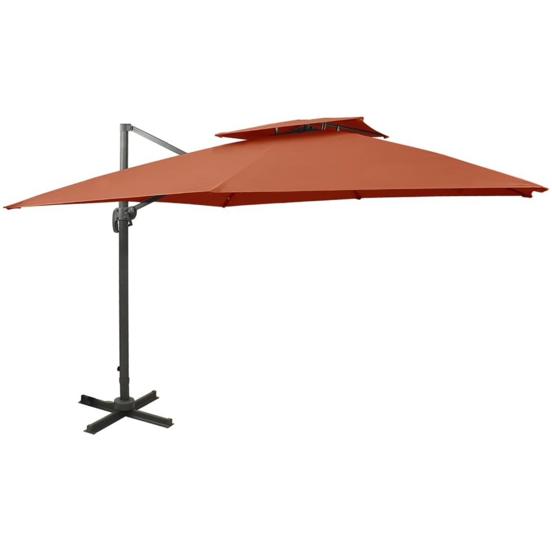 Frihängande trädgårdsparasoll med ventilation vidaXL 300 x 300 cm
