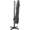 Frihängande trädgårdsparasoll ventilation antracit vidaXL 300 x 300 cm – miniatyr 5