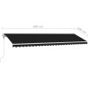 Fristående automatisk markis antracit vidaXL 600 x 300 cm – miniatyr 12
