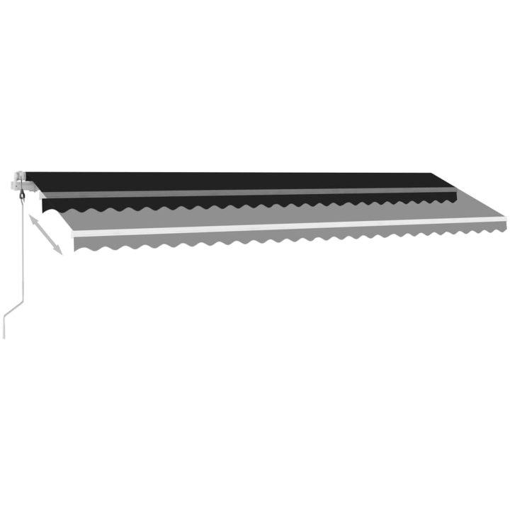 Fristående automatisk markis antracit vidaXL 600 x 300 cm – bild 4