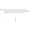 Fristående automatisk markis gräddvit vidaXL 600 x 300 cm – miniatyr 2