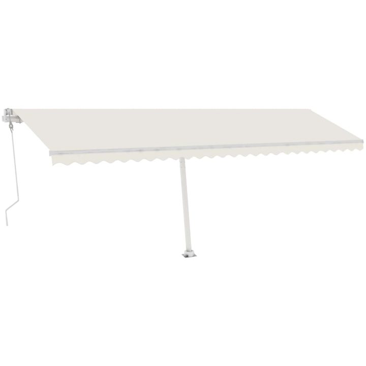Fristående automatisk markis gräddvit vidaXL 600 x 300 cm – bild 2